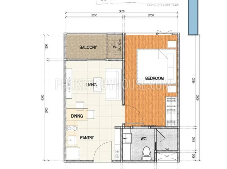 Mieszkanie 1 pokój 35 m² Ban Bang Thao, Tajlandia