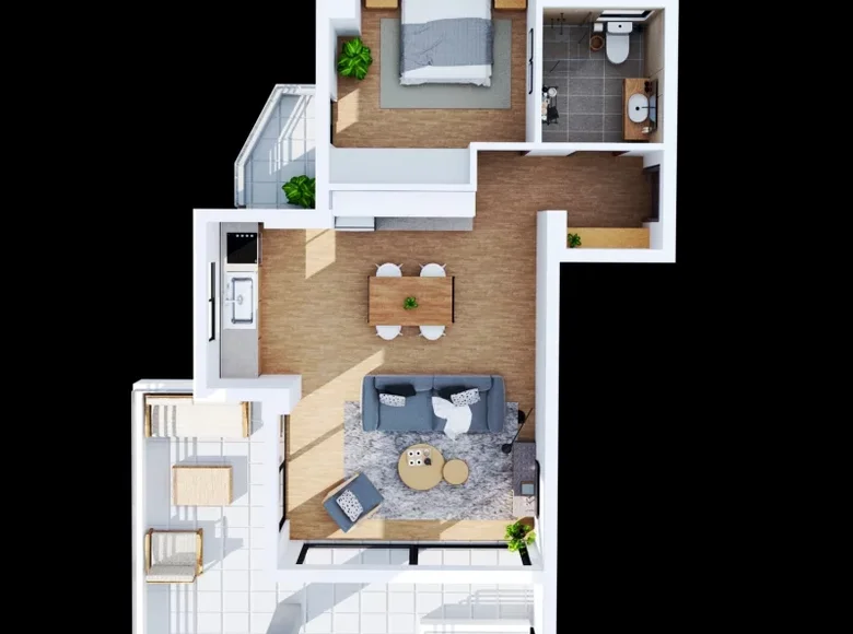 1 bedroom apartment 62 m² Triad, Greece