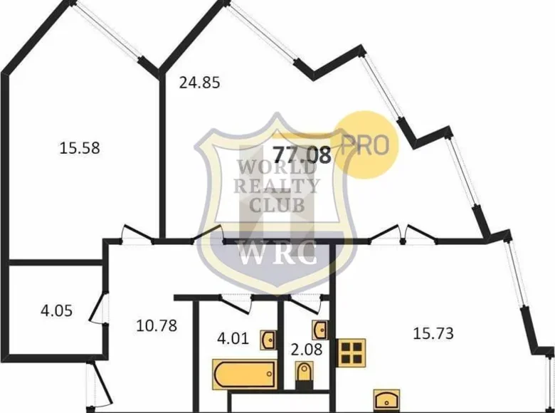 Квартира 3 комнаты 77 м² район Богородское, Россия