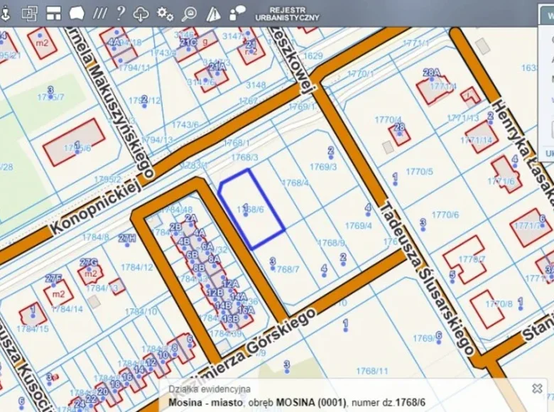 Land 721 m² Mosina, Poland