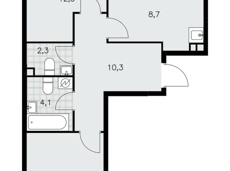 Appartement 3 chambres 65 m² Moscou, Fédération de Russie