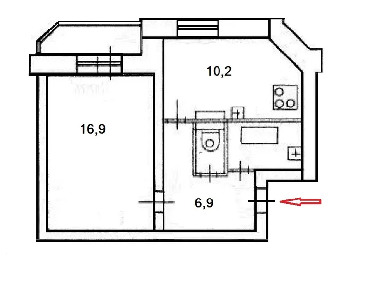 1 room apartment 39 m² okrug No 15, Russia