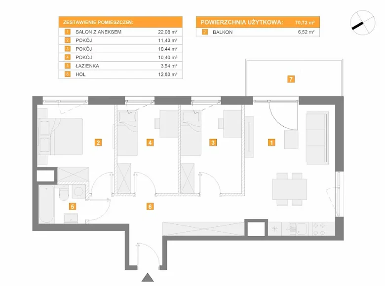 Apartamento 4 habitaciones  Varsovia, Polonia