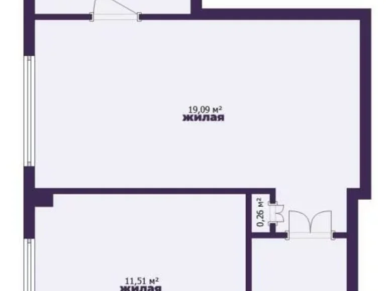 3 room apartment 64 m² Minsk, Belarus