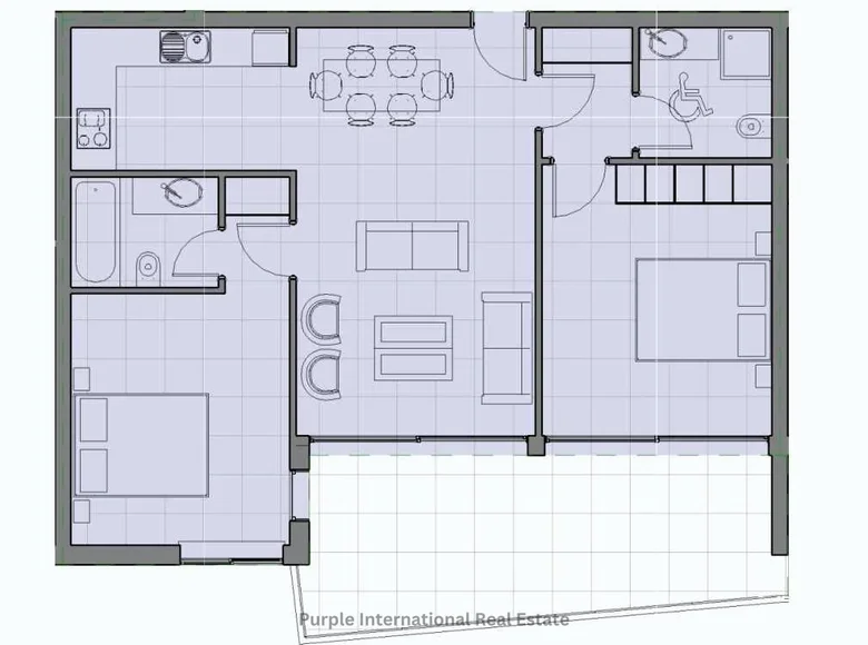 2 bedroom apartment 83 m² Chloraka, Cyprus