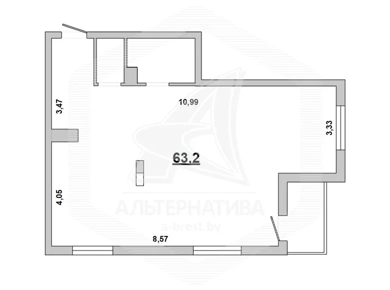 Wohnung 2 zimmer 69 m² Brest, Weißrussland