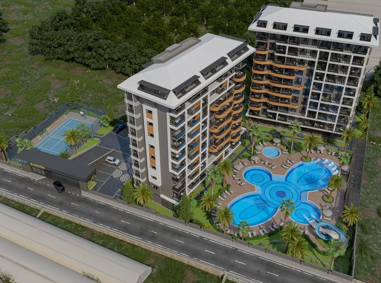 Mieszkanie 1 pokój 57 m² Mediterranean Region, Turcja