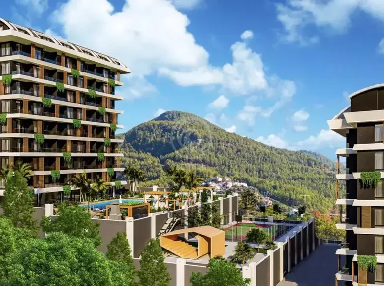 Квартира 1 комната 54 м² Аланья, Турция