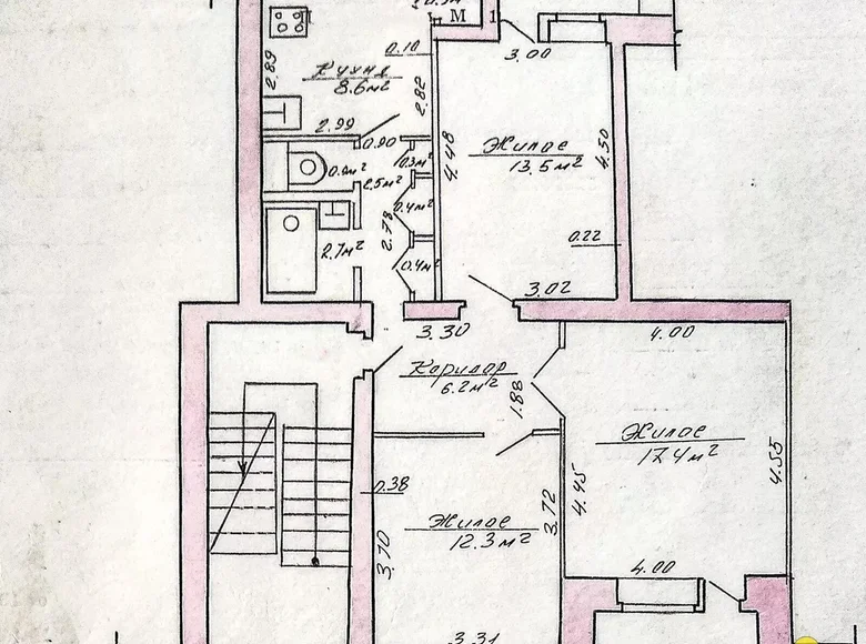 Mieszkanie 3 pokoi 66 m² Olechnowice, Białoruś