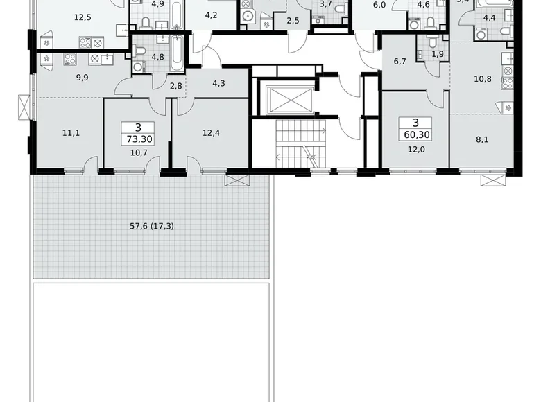 Wohnung 1 zimmer 36 m² Kommunarka, Russland