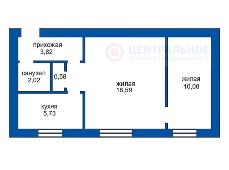 Квартира 2 комнаты 41 м² Борисов, Беларусь