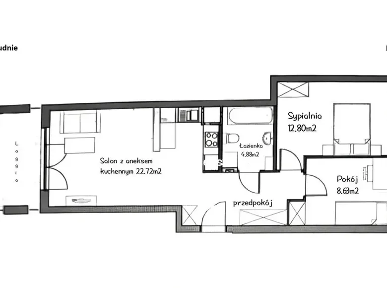 Nieruchomości komercyjne 58 m² Warszawa, Polska