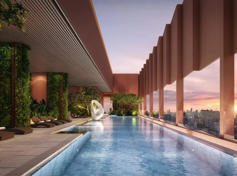 Mieszkanie 3 pokoi 46 m² Bangkok, Tajlandia