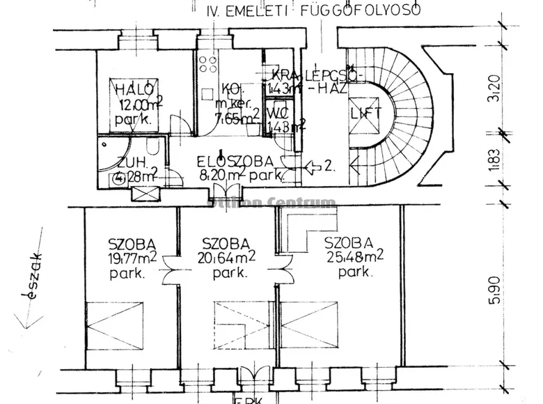 Apartamento 4 habitaciones 101 m² Budapest, Hungría