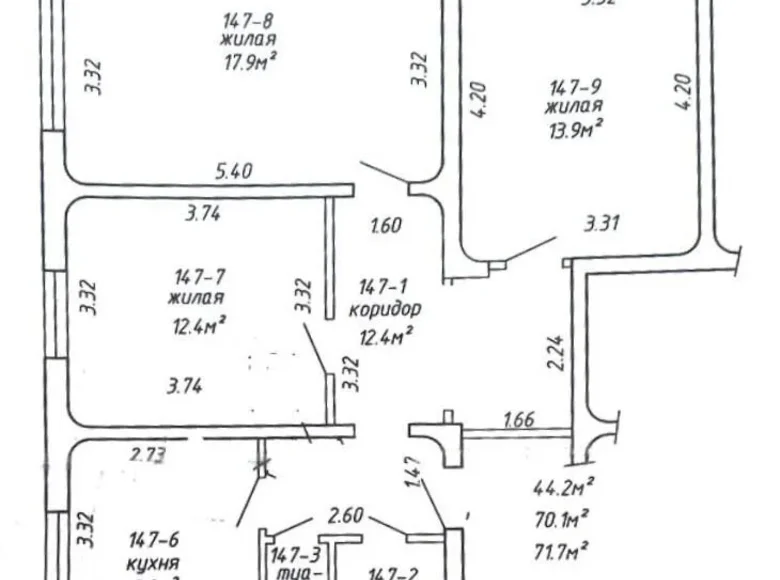 Wohnung 3 zimmer 72 m² Minsk, Belarus