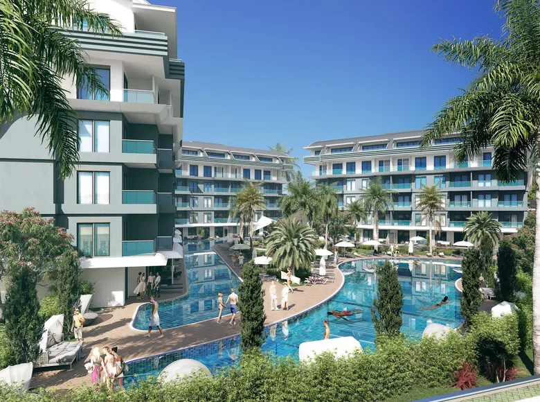Квартира 1 спальня 50 м² Аланья, Турция