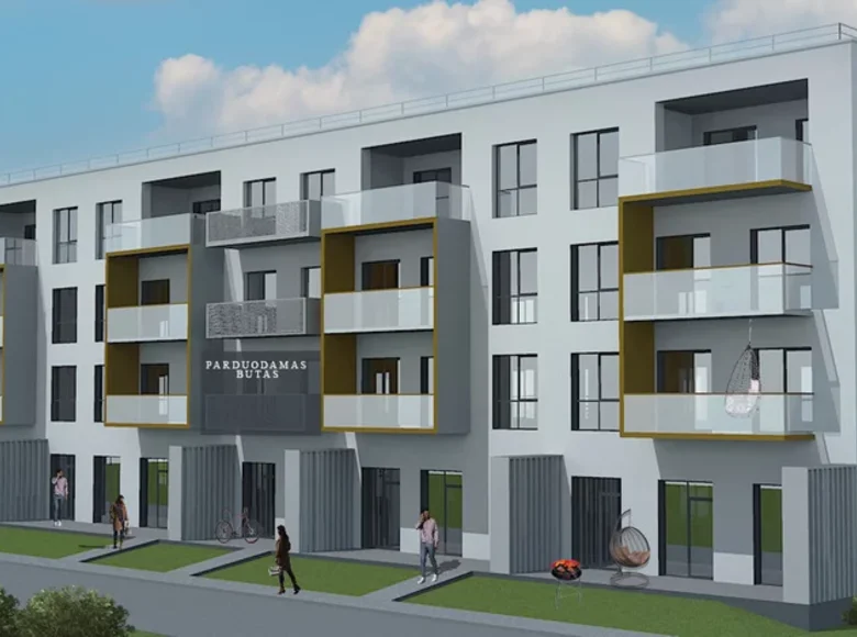 2 room apartment 43 m² in Prienai, Lithuania