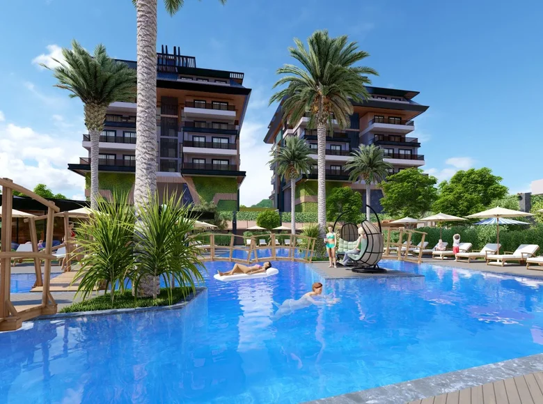 Apartamento 1 habitacion 58 m² Alanya, Turquía
