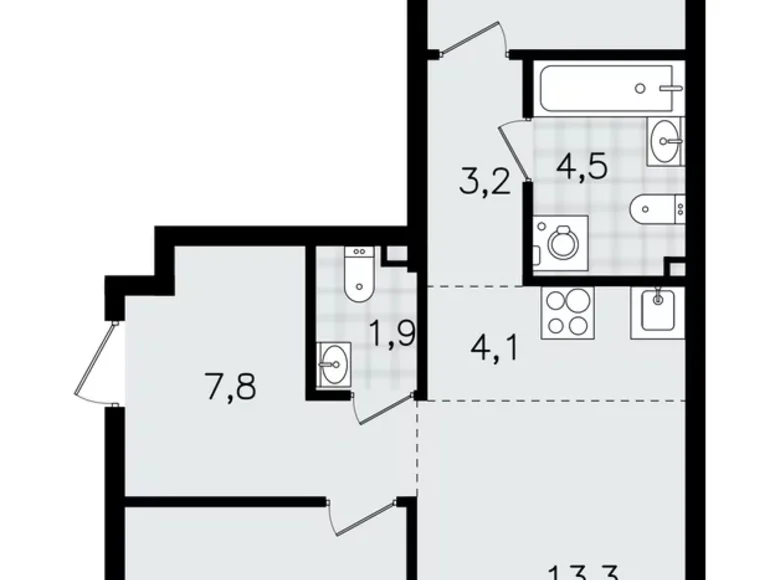 Wohnung 3 zimmer 65 m² Wsewoloschsk, Russland