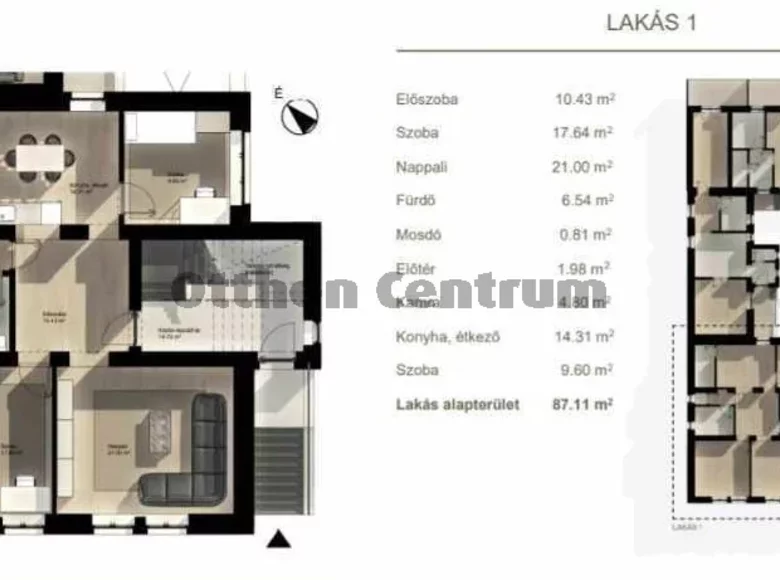 Apartamento 3 habitaciones 87 m² Cegled, Hungría