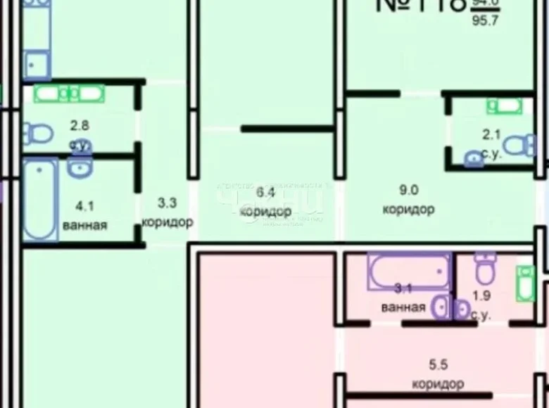 Apartment 93 m² Nizhny Novgorod, Russia