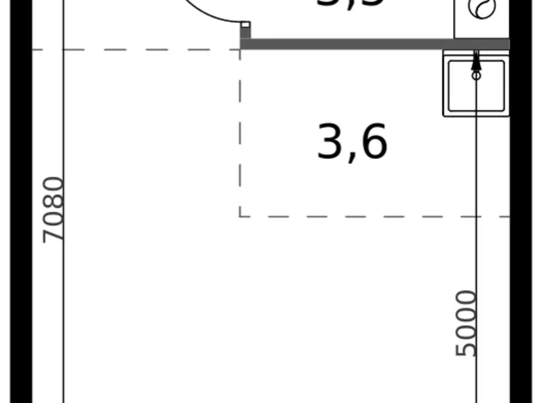 Kawalerka 1 pokój 29 m² Sapronovo, Rosja