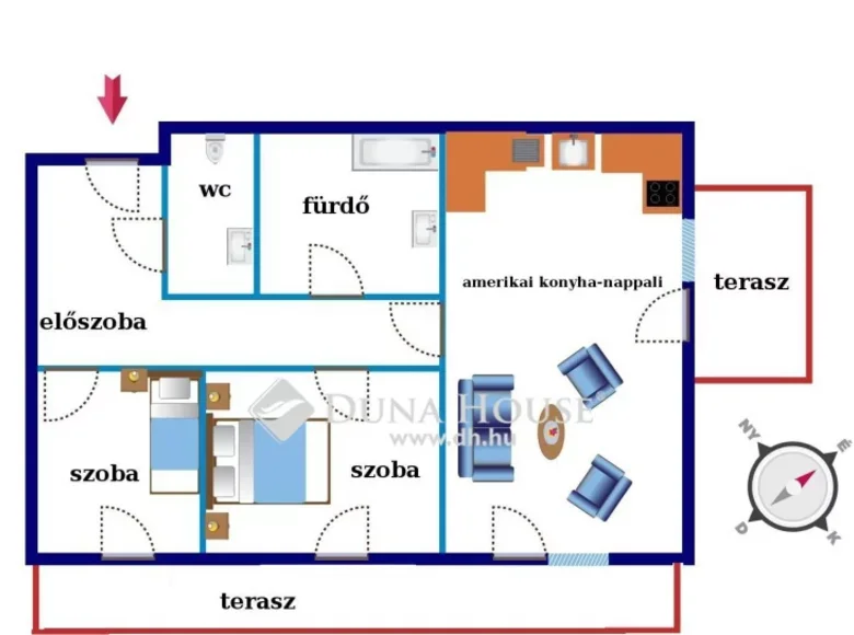 Wohnung 70 m² Ödenburg, Ungarn