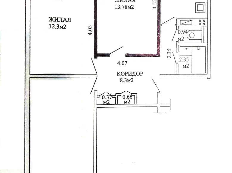 Apartamento 3 habitaciones 63 m² Minsk, Bielorrusia