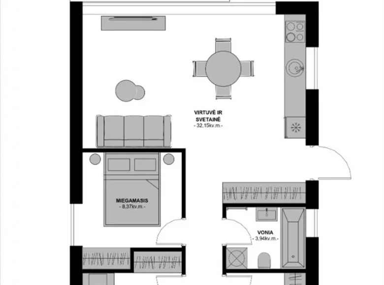 House 63 m² Vilnius, Lithuania