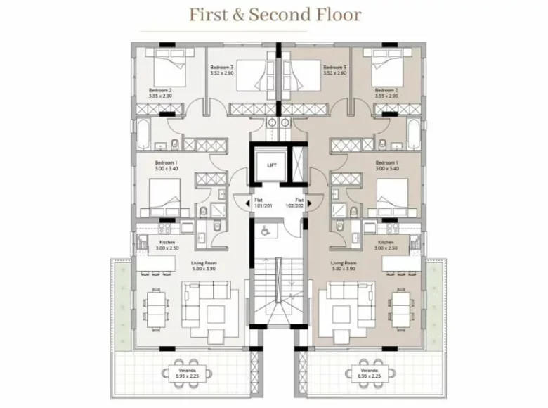 Appartement 3 chambres 124 m² Limassol, Chypre