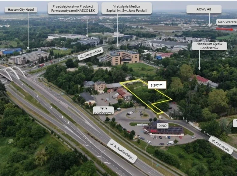 Atterrir 3 307 m² Vratislavie, Pologne