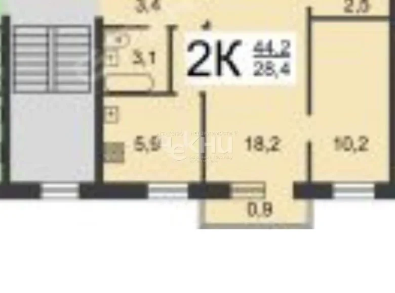 Wohnung 43 m² Stadtkreis Nischni Nowgorod, Russland