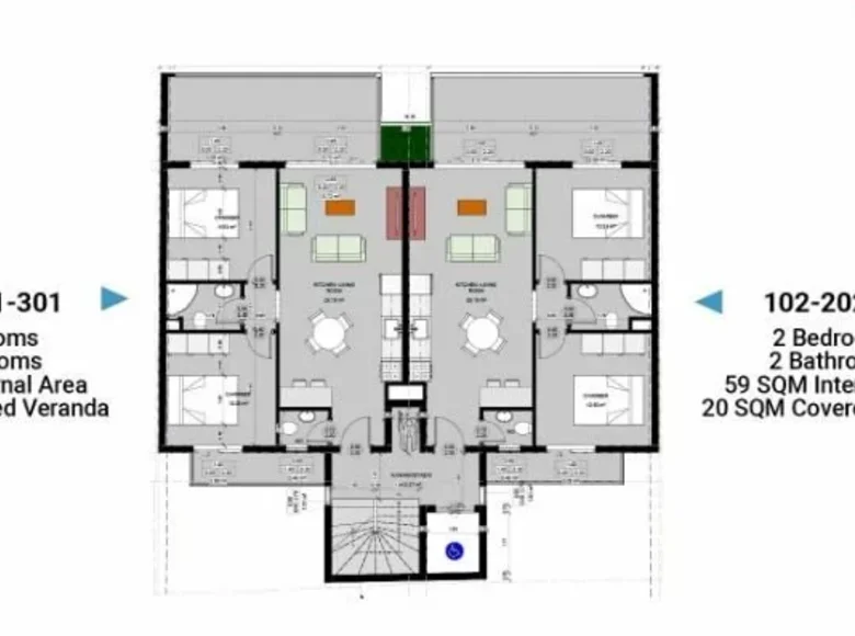 Квартира 1 спальня 61 м² Афины, Греция