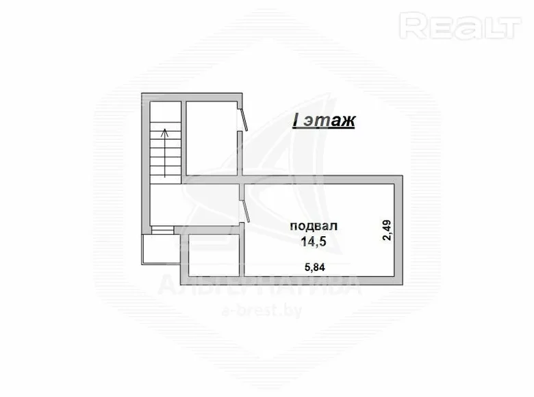 Apartment 58 m² Saraseva, Belarus
