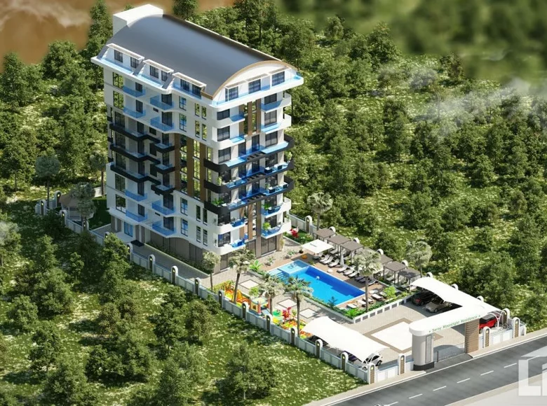 Mieszkanie 4 pokoi 72 m² Alanya, Turcja