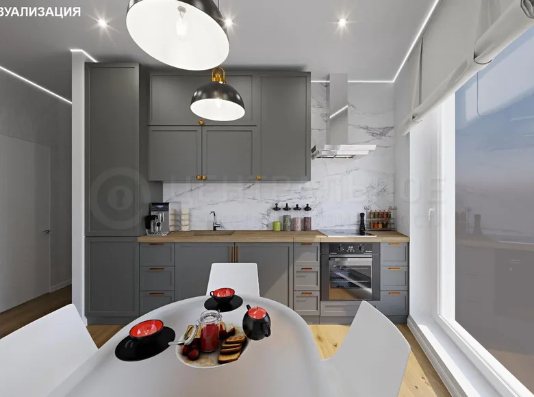 2 room apartment 45 m² Minsk, Belarus