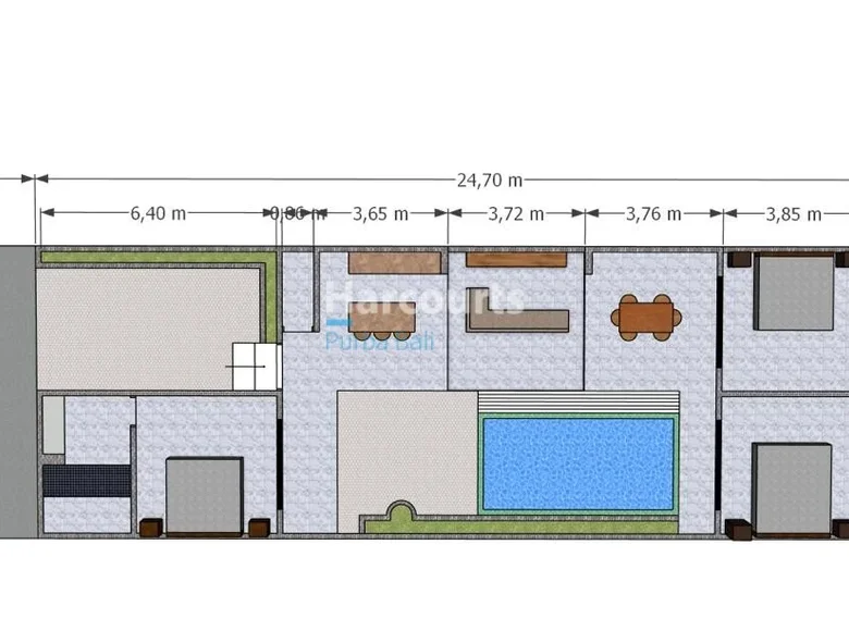 3 bedroom villa 173 m² Jimbaran, Indonesia