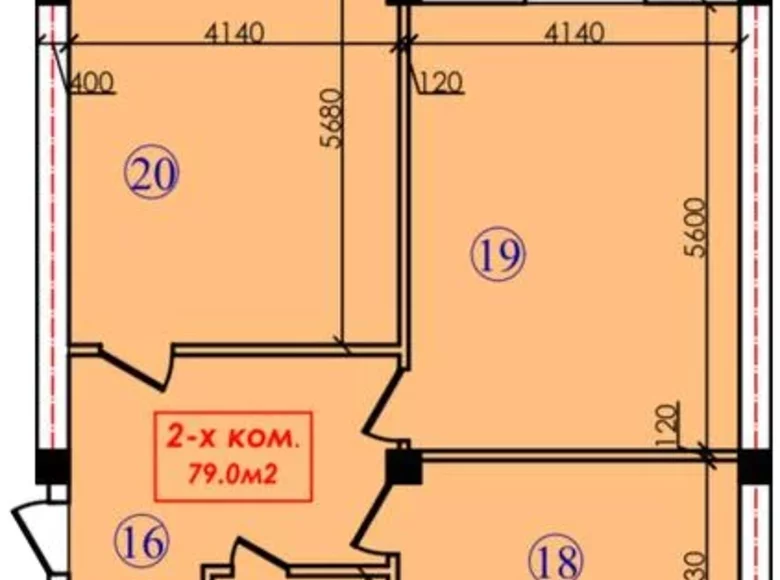 Квартира 2 комнаты 79 м² Бухара, Узбекистан