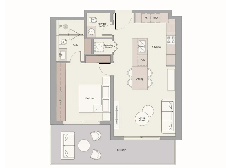 Apartment 78 m² Dubai, UAE