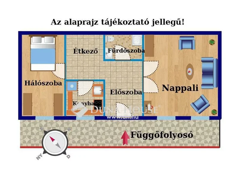 Квартира 52 м² Будапешт, Венгрия