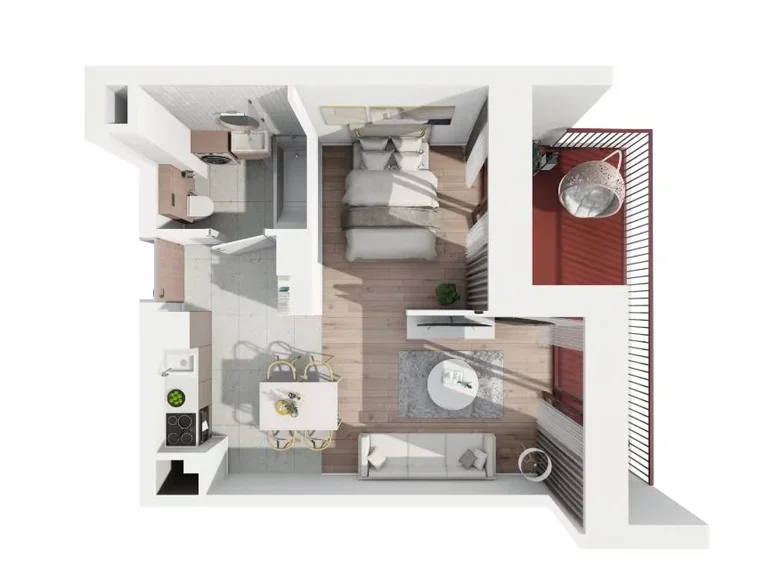 Apartamento 2 habitaciones 35 m² Varsovia, Polonia