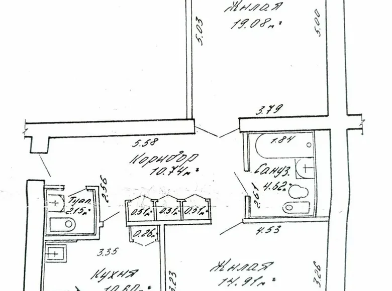 Квартира 2 комнаты 64 м² Минск, Беларусь