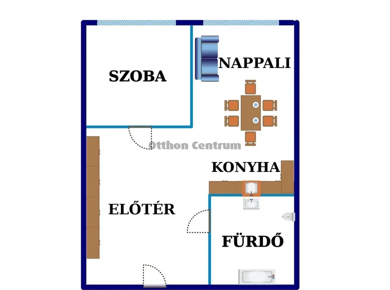 Wohnung 2 Zimmer 50 m² Budapest, Ungarn