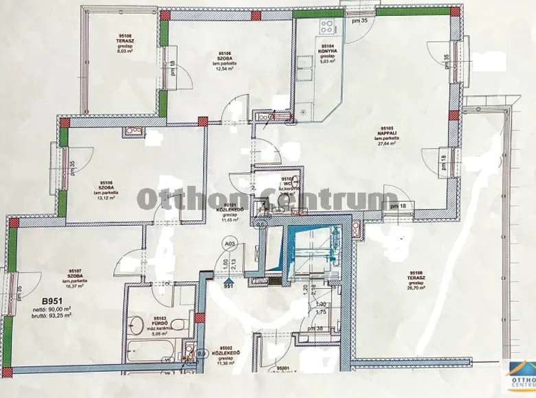 Mieszkanie 4 pokoi 105 m² Budapeszt, Węgry