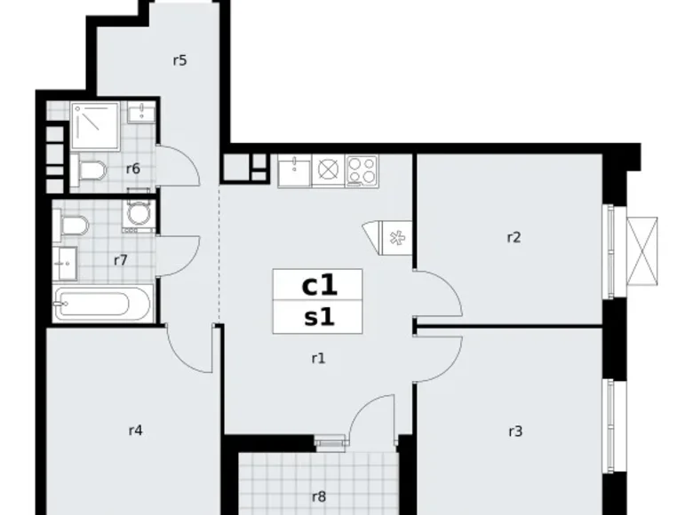 Квартира 3 комнаты 65 м² поселение Сосенское, Россия