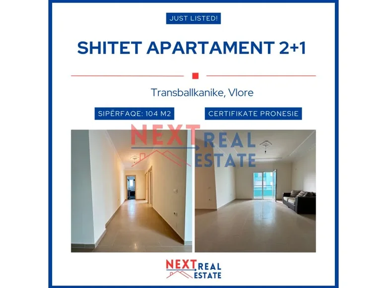 Apartamento 3 habitaciones 104 m² Vlora, Albania