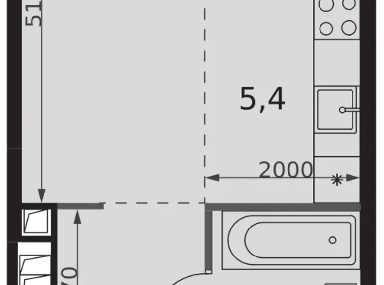 Studio 1 zimmer 31 m² Moskau, Russland