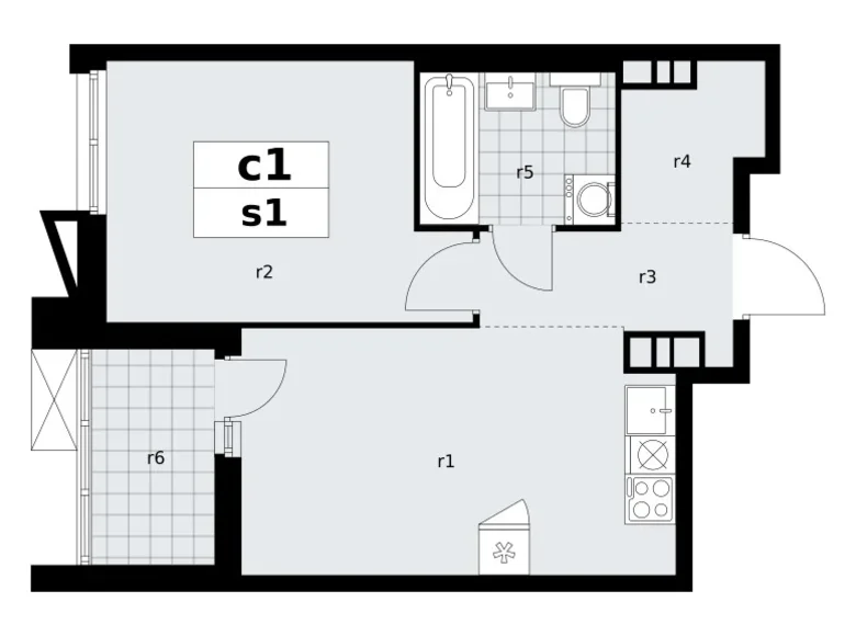 Apartamento 1 habitación 39 m² poselenie Sosenskoe, Rusia