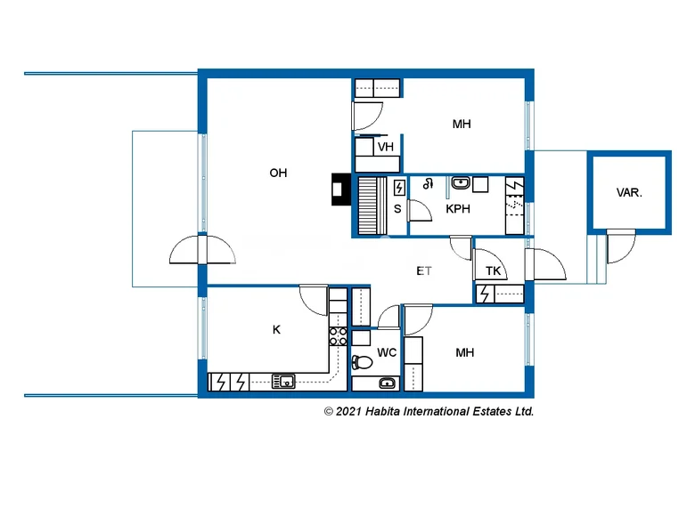 2 bedroom apartment 87 m² Northern Finland, Finland