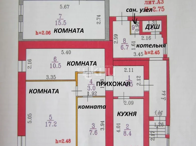 Дом 74 м² Bolshaya Elnya, Россия